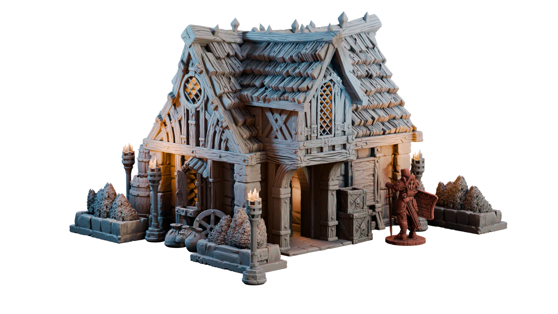 Humble Hearth Cottage — complete exterior render