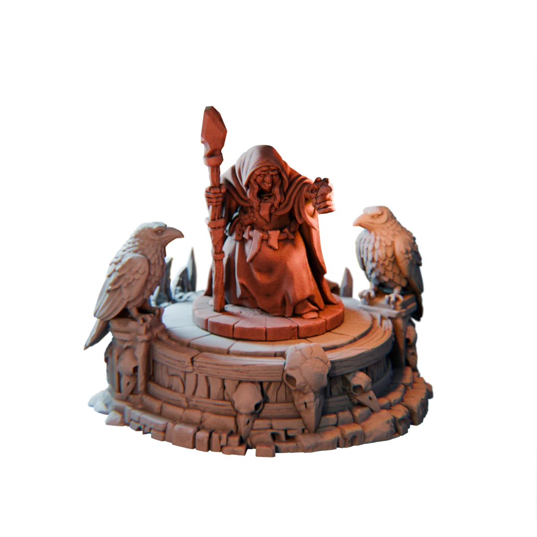 Crowblades Black Witch and Altar — official Kingdom of Guardia 2 render