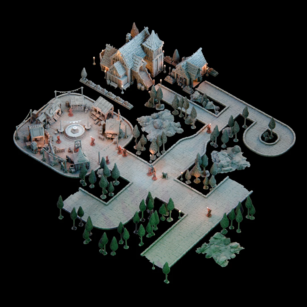 Roads and Forest Grounds — official Kingdom of Guardia 2 render