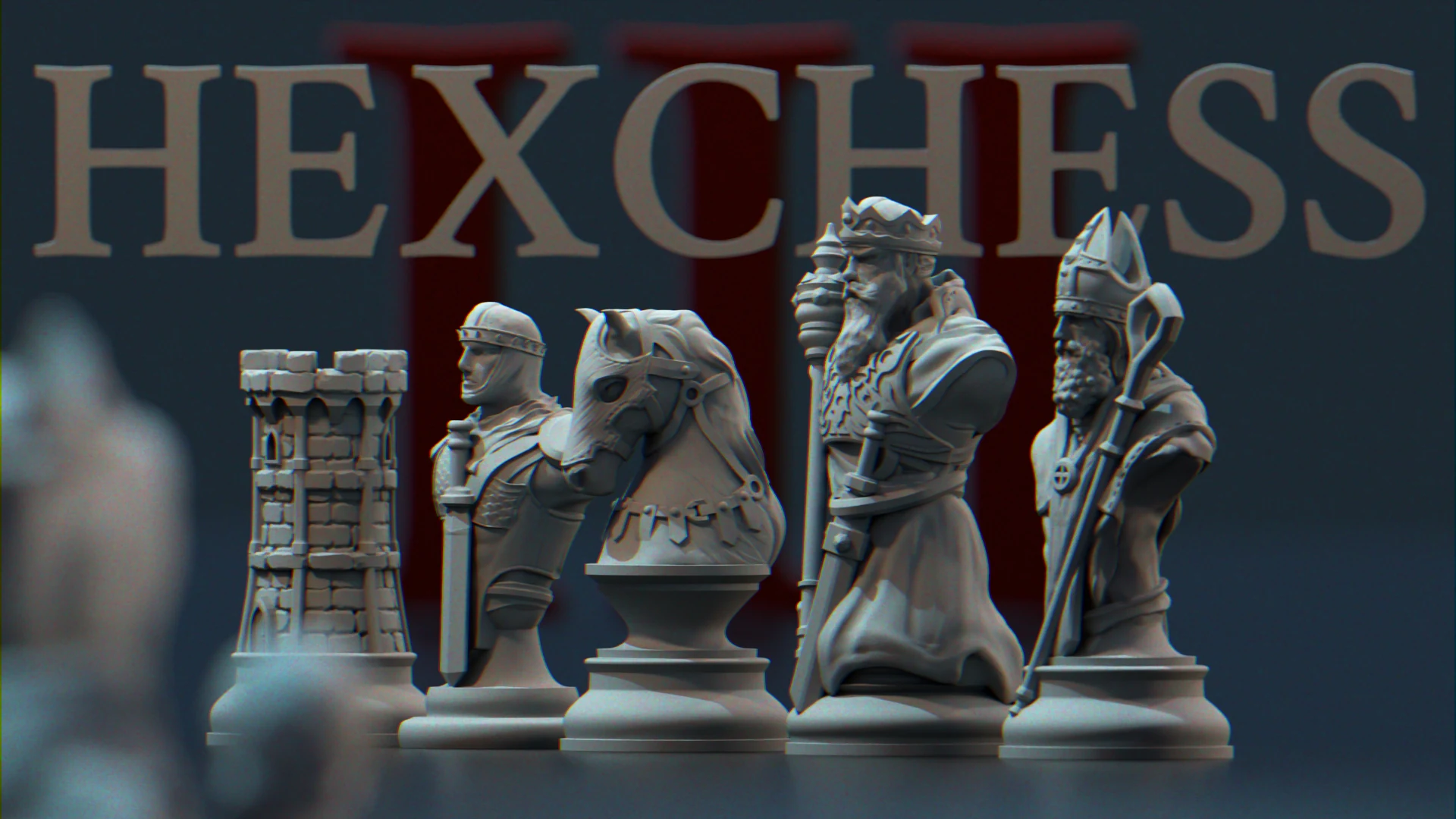 Medieval chess pieces from Hexchess 3